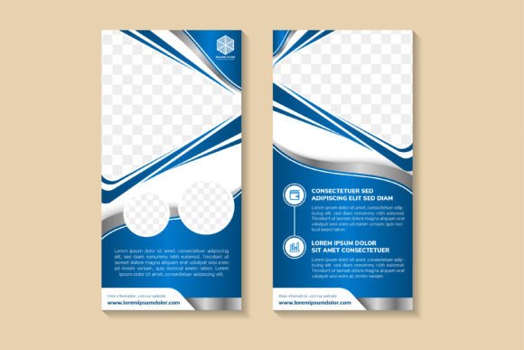 Abstract Triangle Vertical Banner: A Modern Design Solution