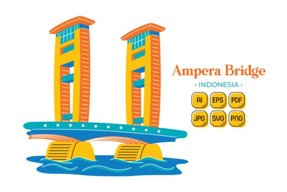 Ampera Bridge Vector Illustration: A Versatile Tool for Modern Design Needs
