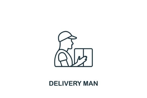 Delivery Man Icon: A Versatile Symbol for Your Brand