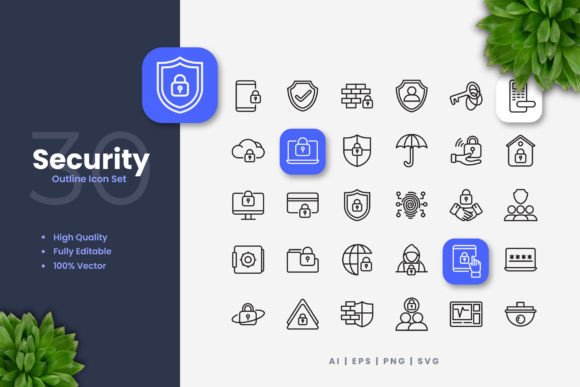 Enhance Your Security Visuals with High-Quality Security Icons