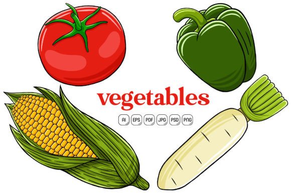 Explore Creativity with Vegetables Pack Vector 04