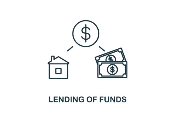 Explore the Versatile Lending of Funds Icon