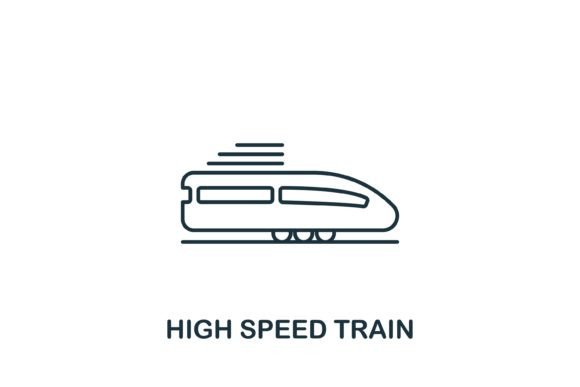 High Speed Train Icon: A Versatile Symbol for Modern Design