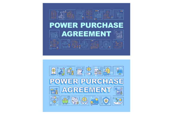 Power Purchase Agreement Banner Set: A Visual and Informative Tool for Modern Energy Solutions