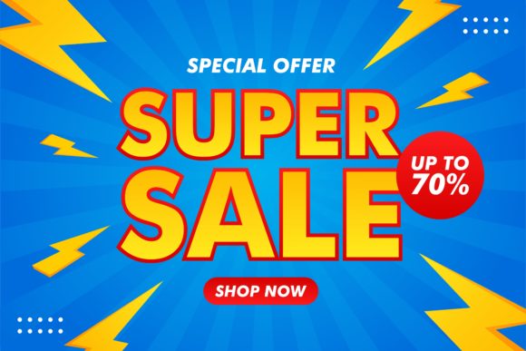 Super Sale Banner: Creative and Versatile Design