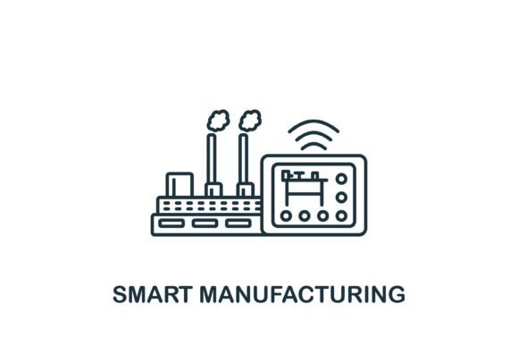 Unlock Creativity with Smart Manufacturing Icon