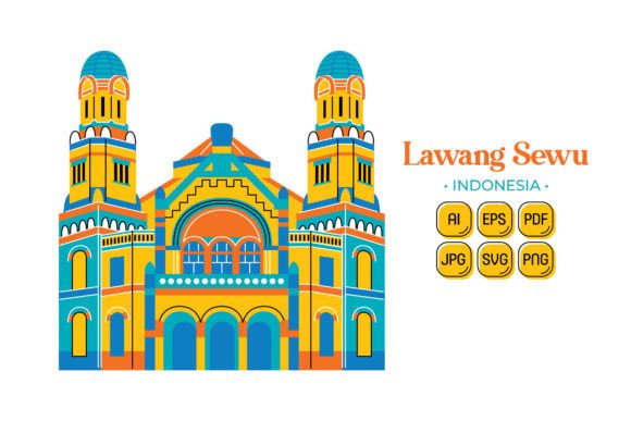Unlocking Creativity with Lawang Sewu Vector Illustration