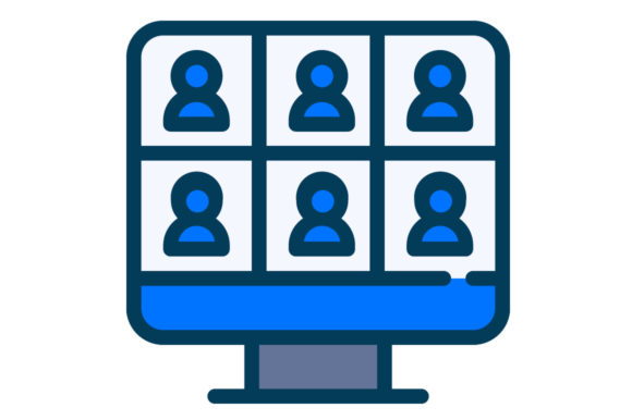 Welcome to Our Special Collection: Online Meeting Icon Filled Line